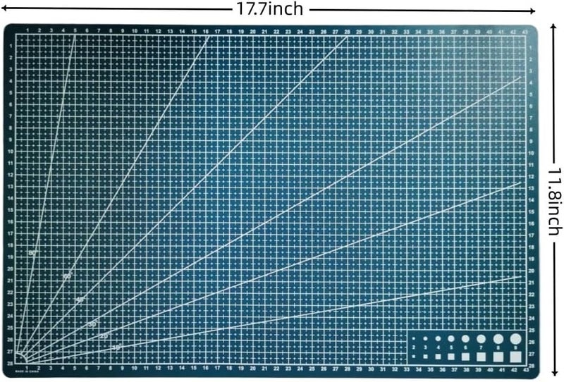 SCIKHEFT New A3 Double Side Craft Cutting Mat Cutting Board Sewing Pad Artist Carving Tools Handmade Crafts DIY Props (Green) - Image 3